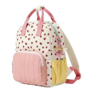 Vninkul Mädchen Kinderrucksack Rosa mit Erdbeere für 3-6 Jahre – Ideal für Kindergarten und Vorschule