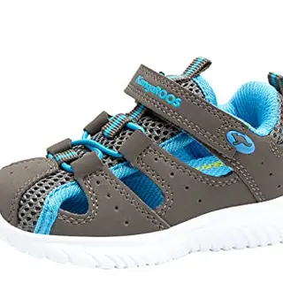 KangaROOS Unisex Kinder Sandalen Lite EV, steel grey/brilliant blue, Größe 21