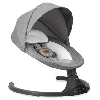 MoMi KENANI Babywippe bis 9 kg, klappbar, mit Fernbedienung und Bluetooth, 5-Punkt-Sicherheitsgurt, Sonnenschutz