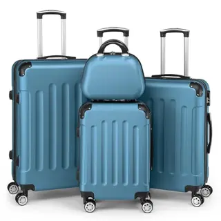 LEADZM Kofferset 4 teilig Hartschale (Navyblau)