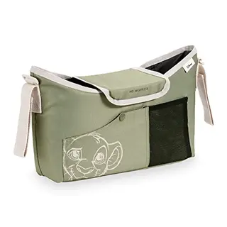 Hauck Disney Simba Kinderwagen Organizer - Großer Bag mit Getränkehalter, Reißverschlusstasche & Netztasche