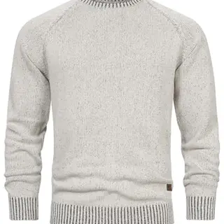 Indicode Herren Strickpullover Cardigan mit Rundhals-Ausschnitt