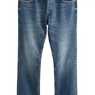 NEXT Herren Jeans aus Baumwolle, Relaxed-Fit, Blau, Vintage, W40/L31