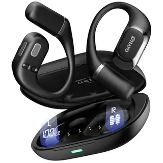 OHAYO Open Ear Bluetooth Kopfhörer - 40h Akkulaufzeit, Wasserdicht, Starker Bass, Ergonomisch für Sport