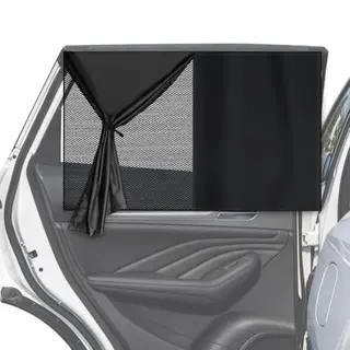 2er Set Auto Sonnenschutz für Kinder & Haustiere, UV-Schutz mit Magnet, Atmungsaktive Netzvorhänge für die meisten Fahrzeuge
