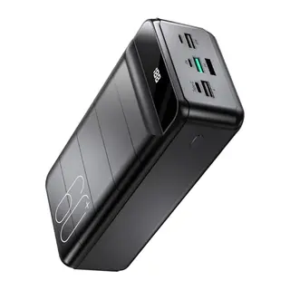 PDBEST 60000mAh Power Bank mit 4 Ausgängen, USB-C Schnellladung, kompatibel mit Smartphones und Tablets - Schwarz
