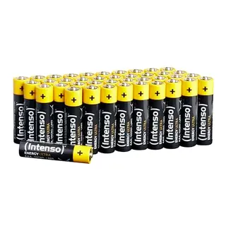 Intenso AAA LR03 Batterien, Gelb-Schwarz, 40er Pack