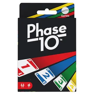 Mattel Games Phase 10 Kartenspiel für die Familie, 2-6 Spieler, Reisespiel, Deutsche Version