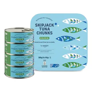 Thunfischstücke in Olivenöl, 145g (4er-Pack)