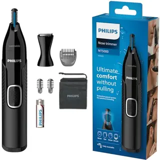 Philips Nasentrimmer 5000 Serie, wasserfest, für Nase, Ohren und Augenbrauen, mit Präzisiontechnologie
