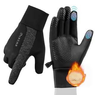 GXCROR Fleece Laufhandschuhe für Herren und Damen – Touchscreen Winterhandschuhe für Sport, Radfahren, Wandern und Skifahren