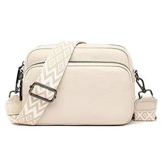 TIAASTAP Damen Umhängetasche Klein Handtasche PU Leder Crossbody Bag mit abnehmbarem Schultergurt