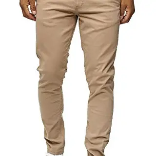 Elara Herren Chino Hose Slim Fit Beige 33/30