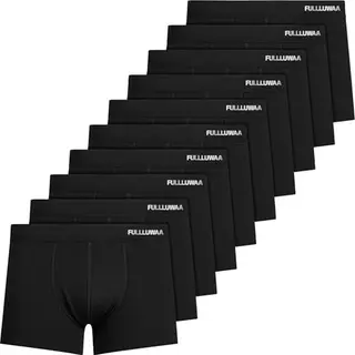 Fullluwaa Boxershorts Herren 10er Pack Baumwolle Atmungsaktive und weiche Unterwäsche