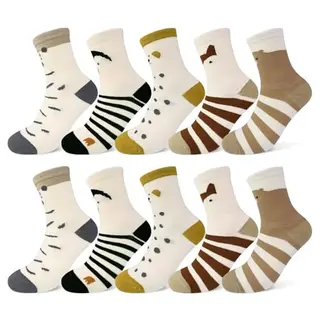 TUUHAW Kindersocken Katzenmuster für Jungen 12-18 Monate - Bunte Baumwoll-Sportsocken