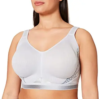 Triumph Damen Sport-BH Triaction Cardio Flow P EX, ohne Bügel, gepolstert, 70E, Platinum