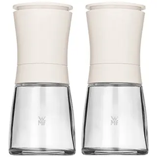 WMF Trend Mühlenset 2-tlg., Salz- und Pfeffermühle, weiß, mit Glasbehälter
