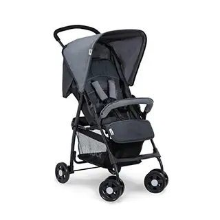 Hauck Sport Buggy - Ultraleicht, bis 15 kg, klappbar, mit Liegefunktion, großer Korb (Charcoal/Stone)