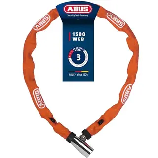 Abus Kettenschloss 1500/60 Web Orange - 60 cm