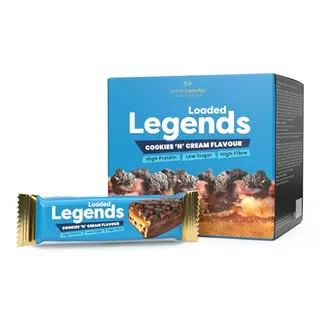 Protein Works Loaded Legend Proteinriegel 12er-Packung mit 14g Protein, wenig Zucker und Ballaststoffen
