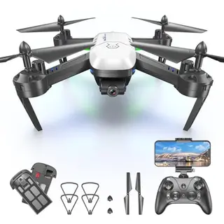 T6 Faltbare Kamera-Drohne 1080p mit 2 Akkus und Headless Modus - Ideal für Anfänger