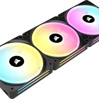 CORSAIR iCUE LINK QX120 RGB 120mm Lüfter, 3er Pack, Schwarz