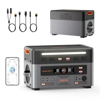 OSCAL 3600W Tragbare Powerstation mit 2160Wh, Schnellladefunktion, 14 Ausgänge, Mobil, ideal für Camping & Notfälle