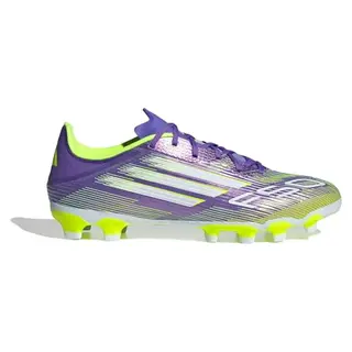 adidas Unisex Fußballstiefel F50 League Multi Ground, Purple Rush/White/Lemon, 46 EU