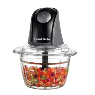 Russell Hobbs Küchenmaschine Mini Zerkleinerer 1l - elektrisch für Gemüse, Obst, Fleisch - 350W - Edelstahlklingen - spülmaschinenfest