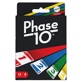 Mattel Games Phase 10 Kartenspiel – Familienspaß für 2-6 Spieler, ideal für Kinder und Erwachsene