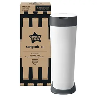 Tommee Tippee Twist & Click Windeleimer XL für bis zu 60 Windeln, umweltfreundlich mit 1 Nachfüllkassette