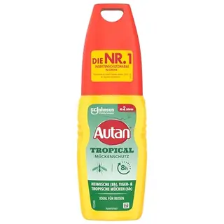 Autan Tropical Pump-Spray Mückenschutz für Körper & Gesicht, 100 ml