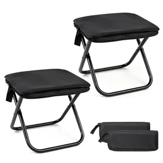 Campinghocker 2er-Set, klappbar, leicht, platzsparend, mit Tragegriff, ideal für Camping, Outdoor, Picknick, Angeln, Wandern, Balkon