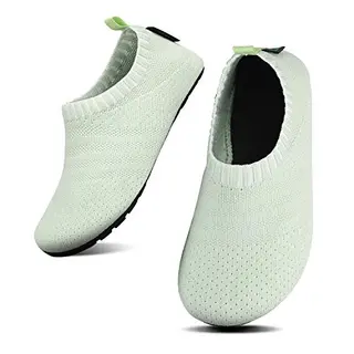 SAGUARO Kinder Hausschuhe Unisex Pantoffeln rutschfest für Mädchen und Jungen - Grün 32/33 EU