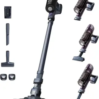 Rowenta X-Pert 6.60 Essential Akkustaubsauger, kabellos, beutellos, 45 Min Laufzeit, inklusive Zubehör, violett/schwarz