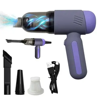 Mesen 4-in-1 Akku Handstaubsauger, Kabellos, HEPA Filter, für Auto und Zuhause, 5500Pa, lila