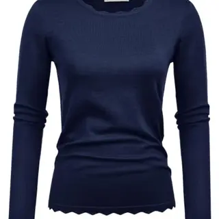 GRACE KARIN Damen Langarm Pullover - Casual, Rundhals, Einfarbig