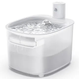 Kabelloser Katzen Trinkbrunnen 2,6L mit Bewegungsmelder und leiser Pumpe, batteriebetrieben, ideal für den Innenbereich