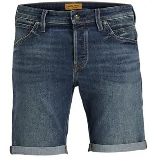 JACK&JONES Herren Shorts Jjirick Jjfox 310, Blue Denim, Größe L