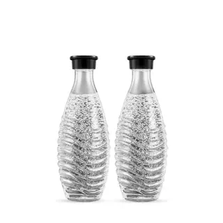 Sodastream 0,7L Glaskaraffen für CRYSTAL & PENGUIN, 2er-Pack, spülmaschinenfest