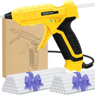 Feuerfeste 60W Heißklebepistole mit 50 Heißklebesticks für DIY Kunst und schnelle Reparaturen