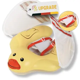 EDWEKIN® Baby-Schwimmtrainer mit Sonnendach - Ente Schwimmring für Kleinkinder