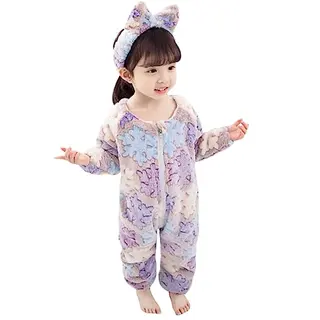Barrageon Baby Strampler Overall Jumpsuit Pyjama Unisex für Neugeborene und Kleinkinder (Violett)