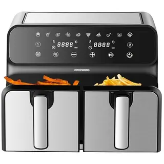 Heißluftfritteuse 4 in 1 Mini Backofen | Fritteuse ohne Öl | Air Fryer | Heißluftofen