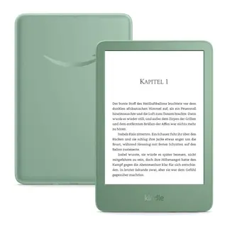 Amazon Kindle (neueste Generation) – Leichter, kompakter E-Reader mit blendfreiem Bildschirm, schnellem Umblättern, anpassbarem Frontlicht – 16 GB – ohne Werbung – matchagrün
