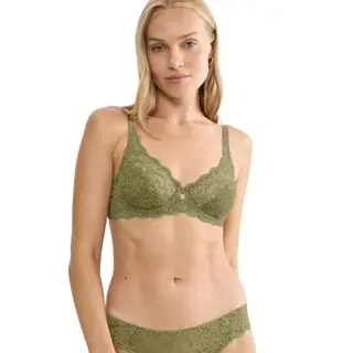 Triumph Damen BH Amourette W, Bügel, Verstellbare Träger, 95F, Olive Gold