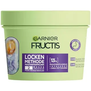 Garnier Feuchtigkeitsauffüllende Haarmaske für Locken, Repariert & revitalisiert, Vegan, 370 ml