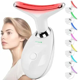 Gesichtsmassagegerät für Faltenreduzierung – 3 Modi, V Shape Beauty Gerät für Hautstraffung und Lifting (weiß)