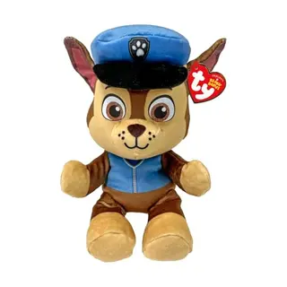 TY Chase Paw Patrol Plüschtier für Kinder, Kuschelteddy, Sammlerstück
