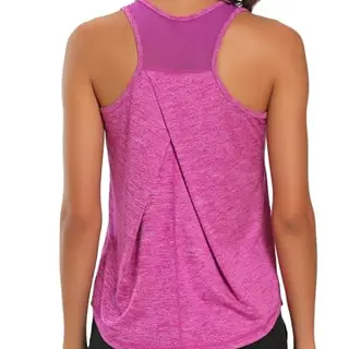 Dawnrole Damen Sport Tank Top - Leichtes Yoga Oberteil